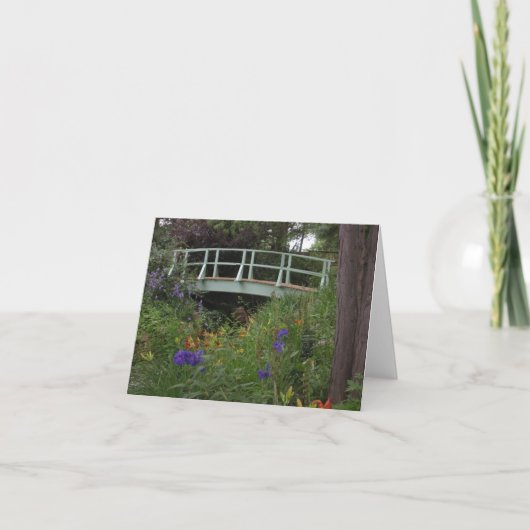 De Brug van de Tuin van Monet Kaart (Voorkant)