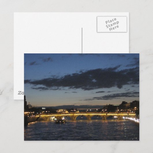 De Brug van de zegen bij Schemer Briefkaart (Voorkant / Achterkant)