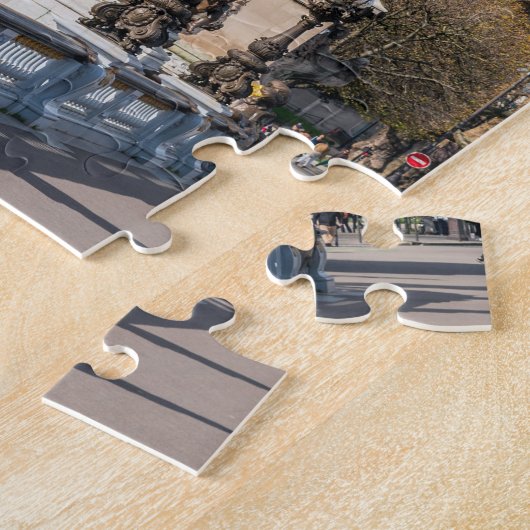 De brug van Grand Palais en Pont Alexandre III - P Legpuzzel (Zijkant)