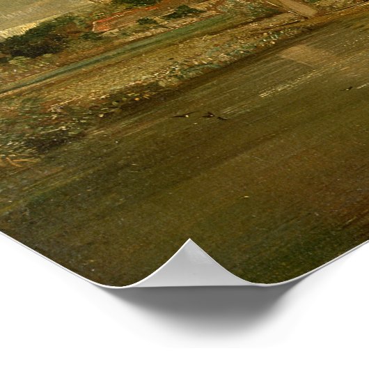 De brug van Harnham en de kathedraal van Salisbury Poster (Hoek)