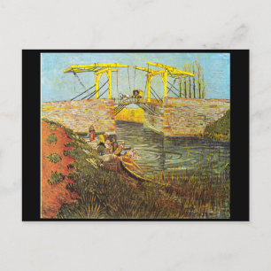 De brug van Langlois bij Arles. Van Gogh Briefkaart