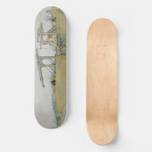 De brug van Langlois door Vincent Van Gogh Skateboard (Voorkant)