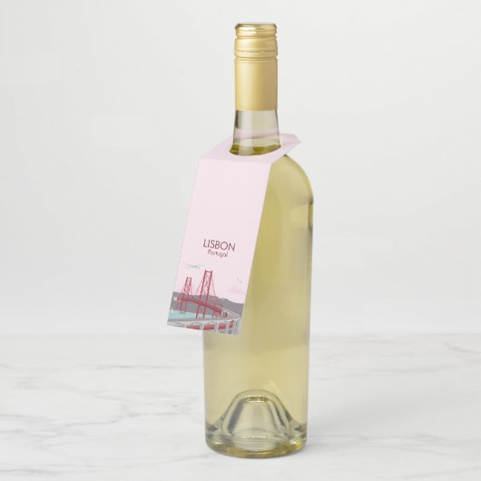 De brug van Lissabon in  stijl Flessenhanger (Schuin)