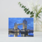 De Brug van Londen bij het Briefkaart van de Nacht (Staand voorkant)