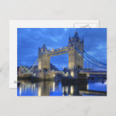 De Brug van Londen bij het Briefkaart van de Nacht (Voorkant / Achterkant)