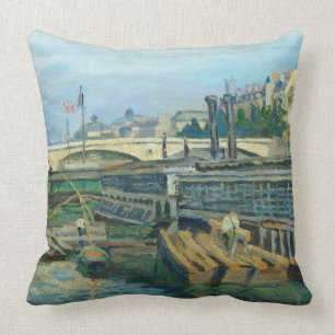 De brug van Louis Philippe, 1875 (olie op doek) Kussen