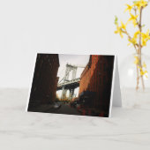 De brug van Manhattan, een Uitzicht van de Straat Kaart (Gele Bloem)