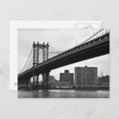 De brug van Manhattan in de Stad van New York Briefkaart (Voorkant / Achterkant)