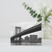 De brug van Manhattan in de Stad van New York Briefkaart (Staand voorkant)