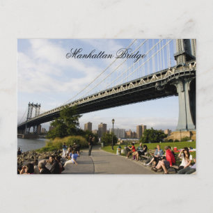 De Brug van Manhattan, New York Briefkaart
