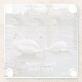 De brug van Praag tussen Zweden en Charles Glazen Onderzetter (Achterkant)