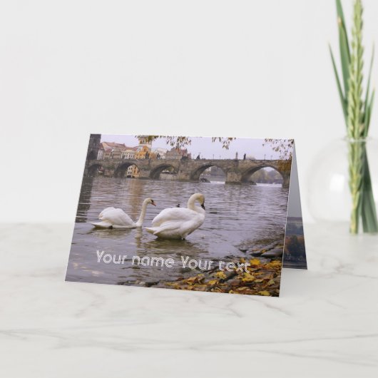 De brug van Praag tussen Zweden en Charles Kaart (Voorkant)