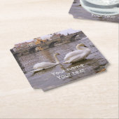 De brug van Praag tussen Zweden en Charles Kartonnen Onderzetters (Gekanteld)