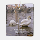 De brug van Praag tussen Zweden en Charles Keramisch Ornament (Links)