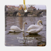 De brug van Praag tussen Zweden en Charles Keramisch Ornament (Voorkant)