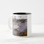 De brug van Praag tussen Zweden en Charles Tweekleurige Koffiemok (Voorkant links)