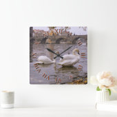 De brug van Praag tussen Zweden en Charles Vierkante Klok (Huis)