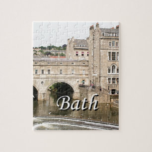 De Brug van Pulteney, de Rivier van Avon, Bad, Legpuzzel