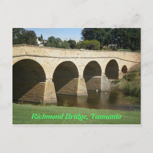 De Brug van Richmond, Tasmanige Briefkaart (Voorkant)
