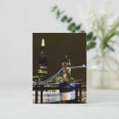 De brug van Shard en Tower Briefkaart (Staand voorkant)