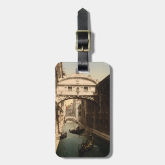 De brug van Sighs II, Venetië, Italië Bagagelabel