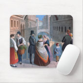 De brug van Sighs, Venetië, gegraveerd door Brizeg Muismat (Met muis)