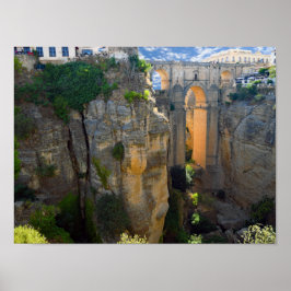 De brug van Towering - Ronda - Real Spanje Poster