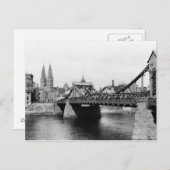 De Brug van Weser, Bremen, c.1910 Briefkaart (Voorkant / Achterkant)