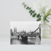 De Brug van Weser, Bremen, c.1910 Briefkaart (Staand voorkant)