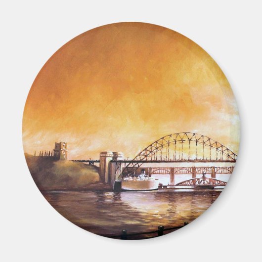 De bruggen, Newcastle upon Tyne magneet (Voorkant)