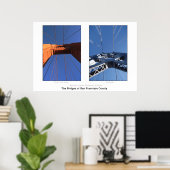 De bruggen van San Francisco County Poster (Thuiskantoor)