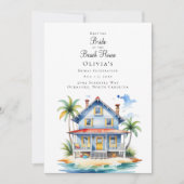 De bruid bij het Beach House Vrijgezellenfeest Kaart (Voorkant)