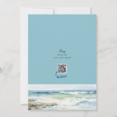 De bruid bij het Beach House Vrijgezellenfeest Kaart (Achterkant)