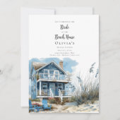 De bruid bij het Beach House Vrijgezellenfeest Kaart (Voorkant)