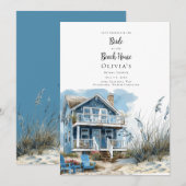 De bruid bij het Beach House Vrijgezellenfeest Kaart (Voorkant / Achterkant)