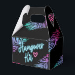 De bruid Blauw & Roze Tropische Bach Favor Box Bedankdoosjes<br><div class="desc">Dit heldere en leuke neon blauw & roze ontwerp is klaar om aan te passen voor een strand feest!</div>