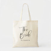 De bruid bruiloft kalligrafie tote bag (Voorkant)