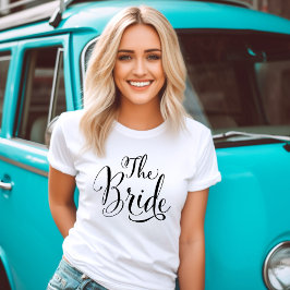 De Bruid Calligrafie Toekomstige Mevrouw White Dam T-shirt