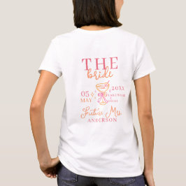 DE BRUID! Cocktail Meidenavakantie T-shirt