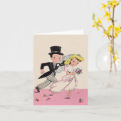 De Bruid & de Bruidegom van de vluchteling Kaart (Gele Bloem)