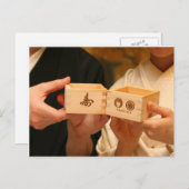 De Bruid & de Bruidegom van het Huwelijk van Briefkaart (Voorkant / Achterkant)