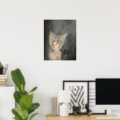 De bruid, donkere romance, gothic poster (Thuiskantoor)