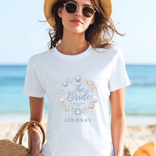 De Bruid! Elegante Bruid met Strand- en Kustthema  T-shirt