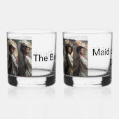 De bruid en bruidsmeisje whisky glas (Links)