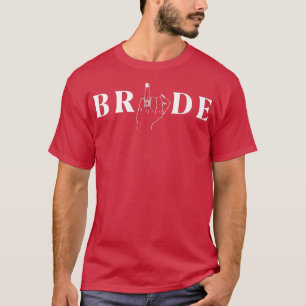 De bruid esthetische trouwring met diamant t-shirt