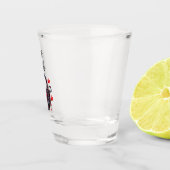 De Bruid Goth Hart Slot en Sleutel Shot Glas (Rechts)