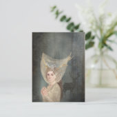 De bruid, gotische romance, fantasie briefkaart (Staand voorkant)