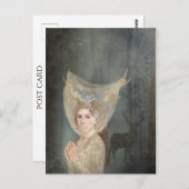 De bruid, gotische romance, fantasie briefkaart (Voorkant / Achterkant)