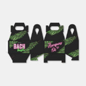 De bruid groen & roze tropische strand bedankdoosjes (Uitgevouwen)