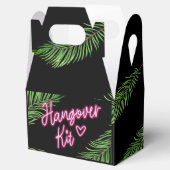 De bruid groen & roze tropische strand bedankdoosjes (Geopend)